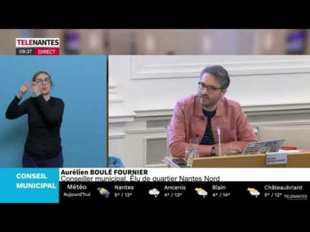 Intervention d'Aurélien Boulé Fournier sur le narcotrafic à Nantes