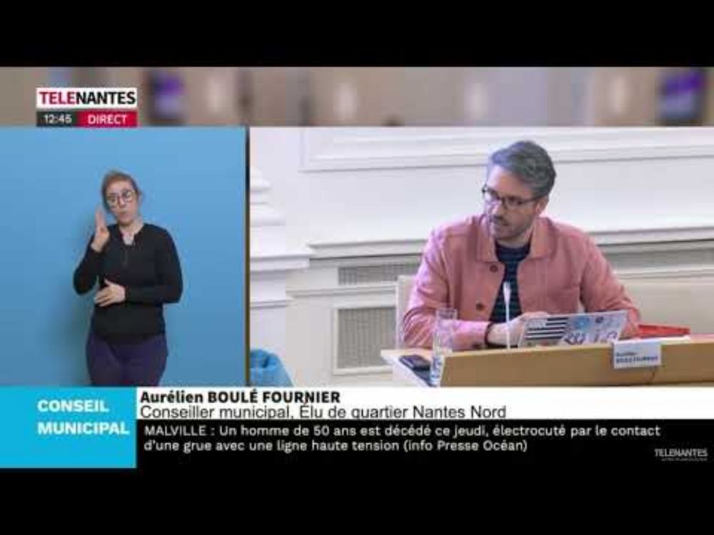 Intervention d'Aurélien Boulé Fournier sur la charte de l'arbre et le ZAN