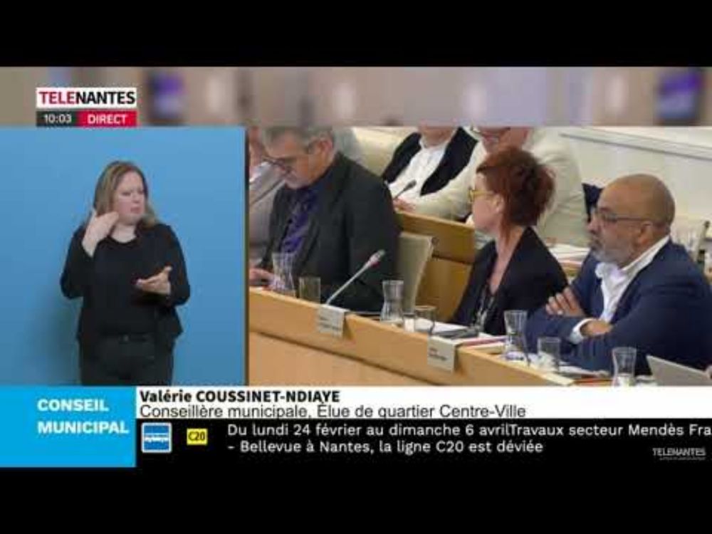 "L'encadrement des loyers est une nécessité" Valérie Coussinet-Ndiaye au conseil municipale à Nantes