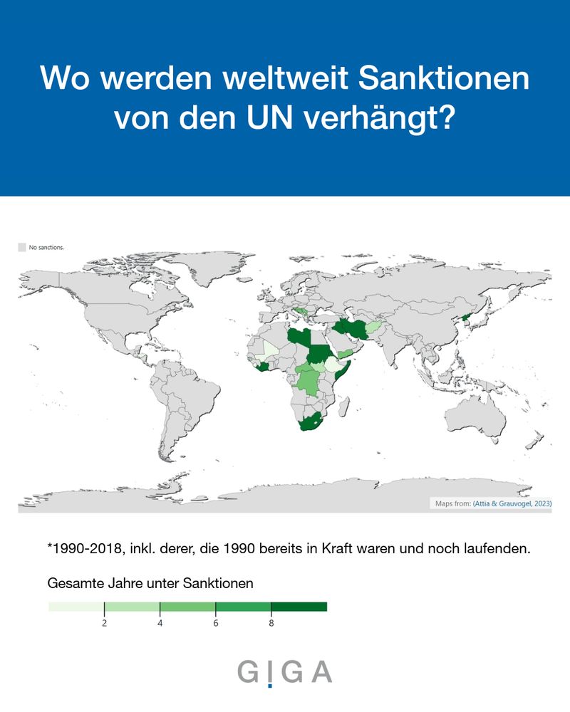 Karte: Sanktionen der UN