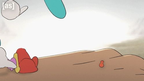 a cartoon of a person doing a handstand with the word [ as ] visible in the corner