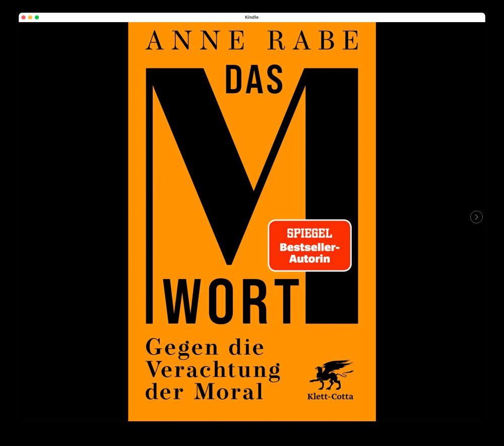 Buchcover in der Kindle-App: 