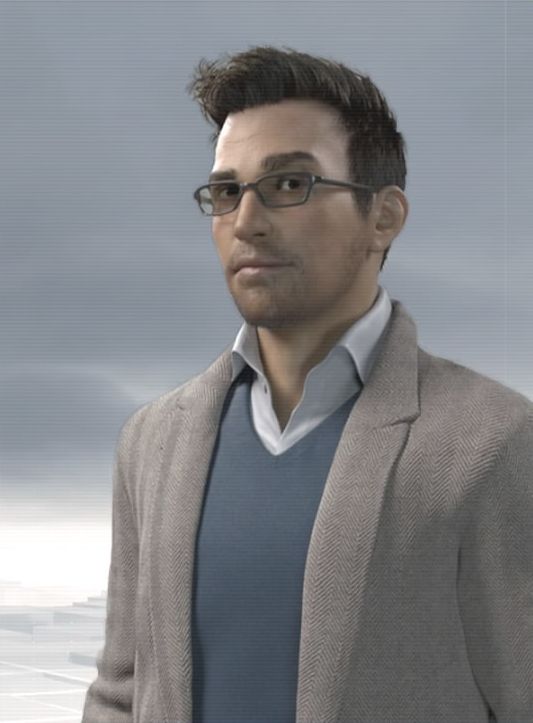 A picture of Shaun Hastings. Generic blonde guy with a glasses 