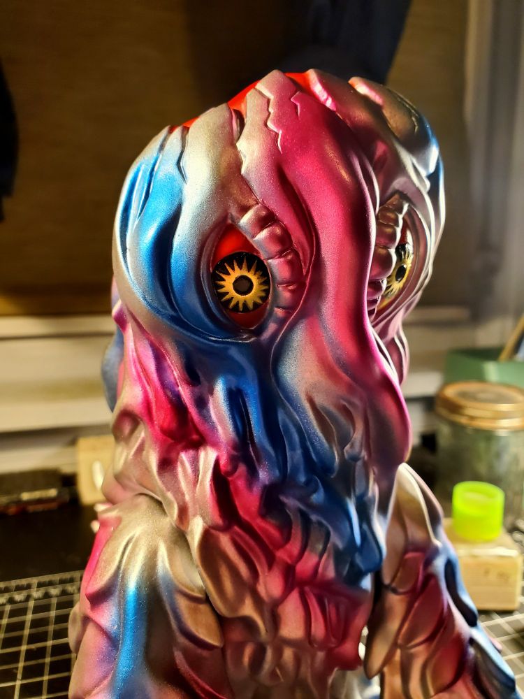 Close up of Hedorah's face.