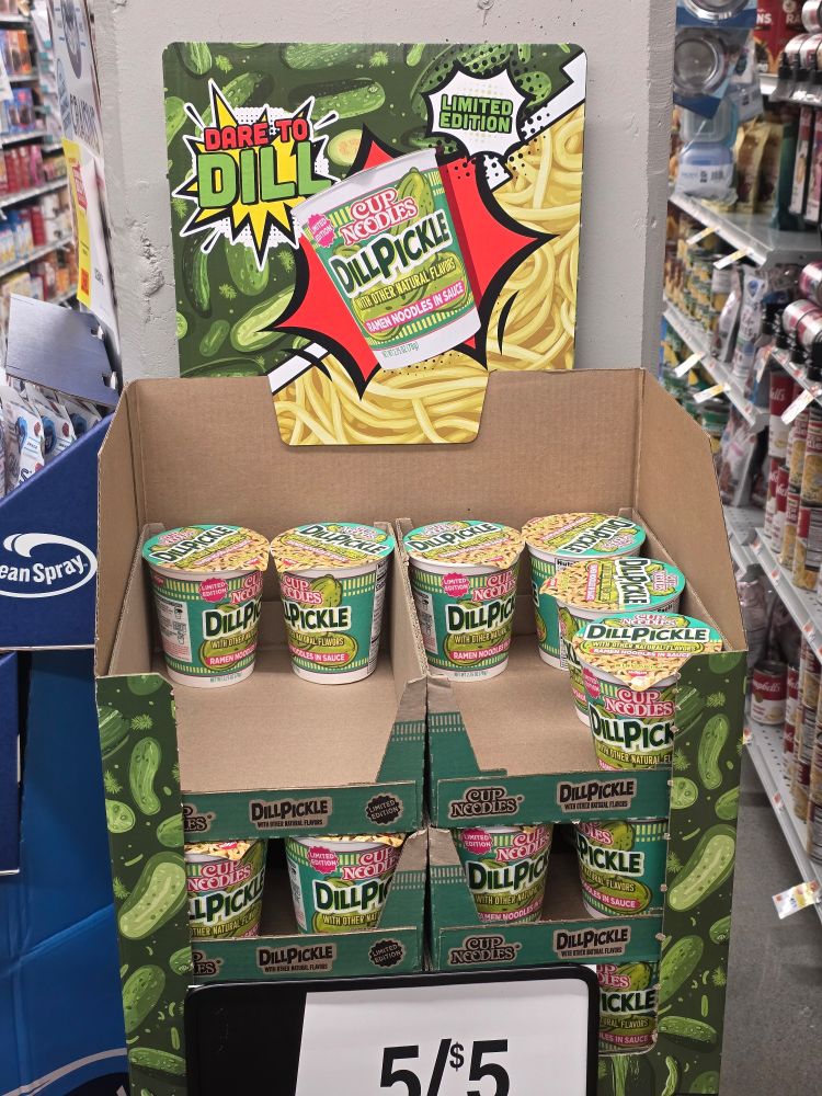 Dill pickle flavored ramen