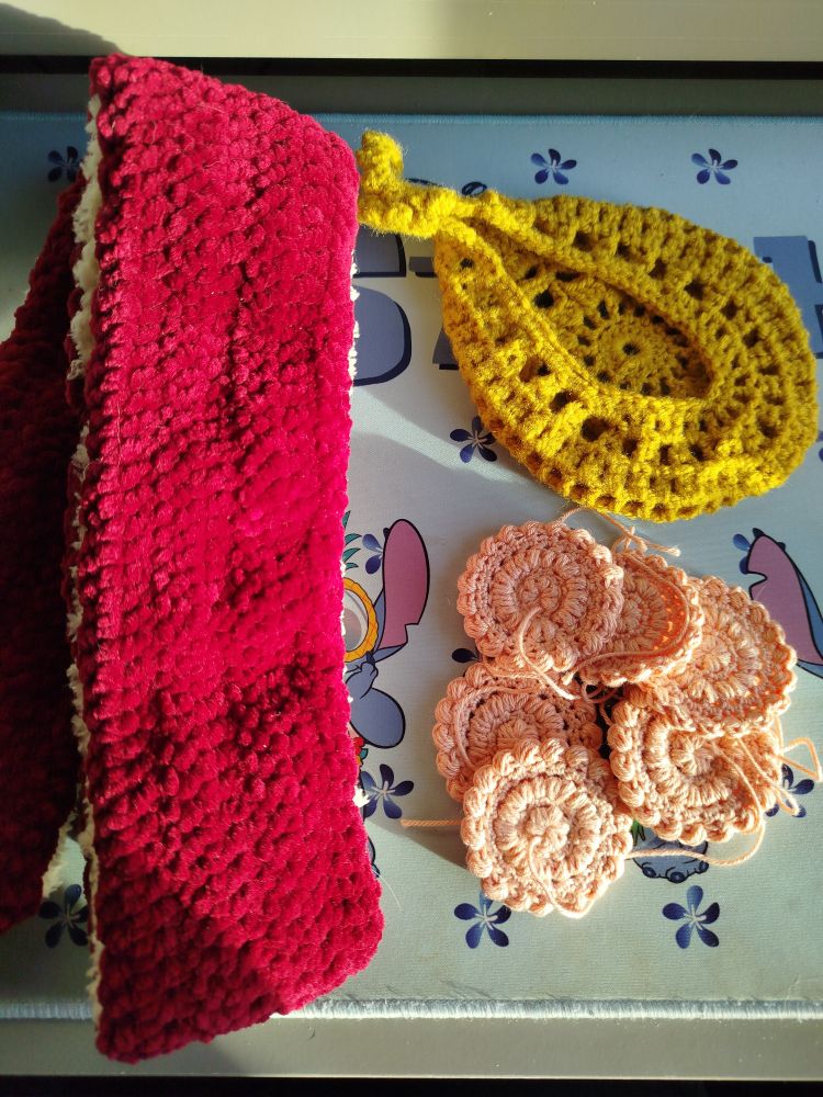 An assortment of the different Christmas gifts I'm working on