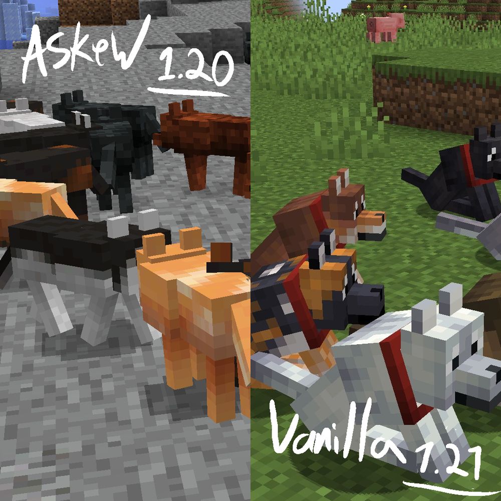 Dog variants from Askew 1.20 & Vanilla 1.21