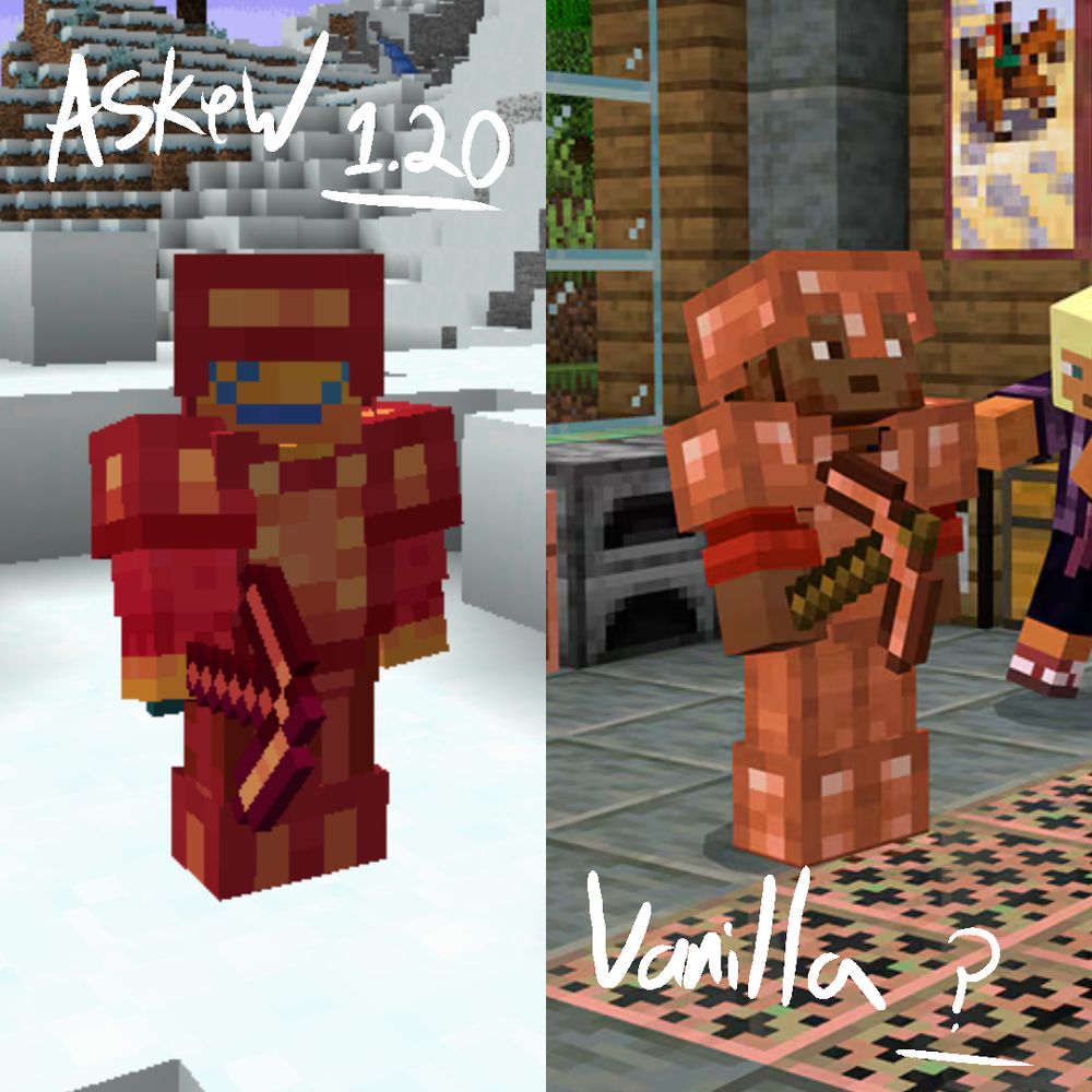 Copper Armor & tools from Askew 1.20 & Vanilla (unknown release)