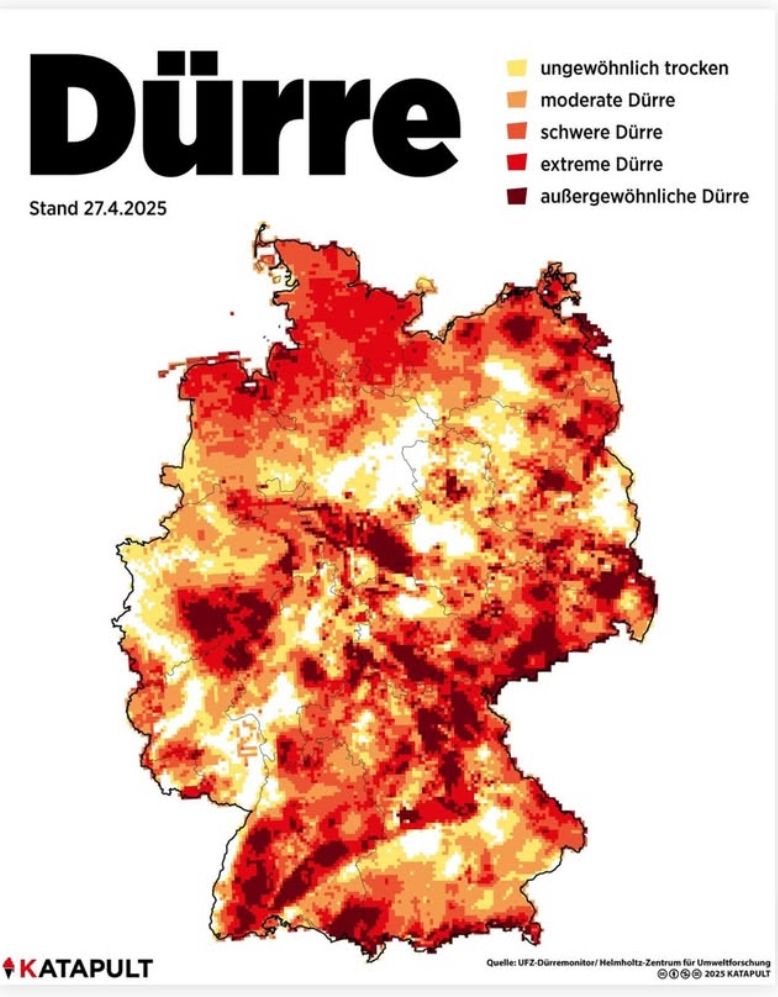 Ich weiß nicht wie ich dieses Bild beschreiben soll. Extreme Dürre in ganz Deutschland. 