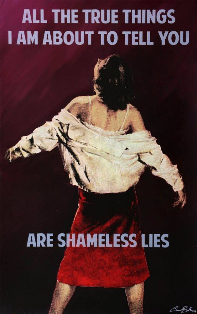 Title: Shameless Lies

Artist: The Connor Brothers

Medium: Mixed media (giclée, screen print, acrylic and hand applied varnish) on paper, signed on verso by the artist

Edition: #6/8

Year: 2015

Size: 118.0cm x 74.5cm

Good To Know: Unframed, professionally packed, stored flat in humidity controlled art storage facility, condition report available upon request.

Price: On Application