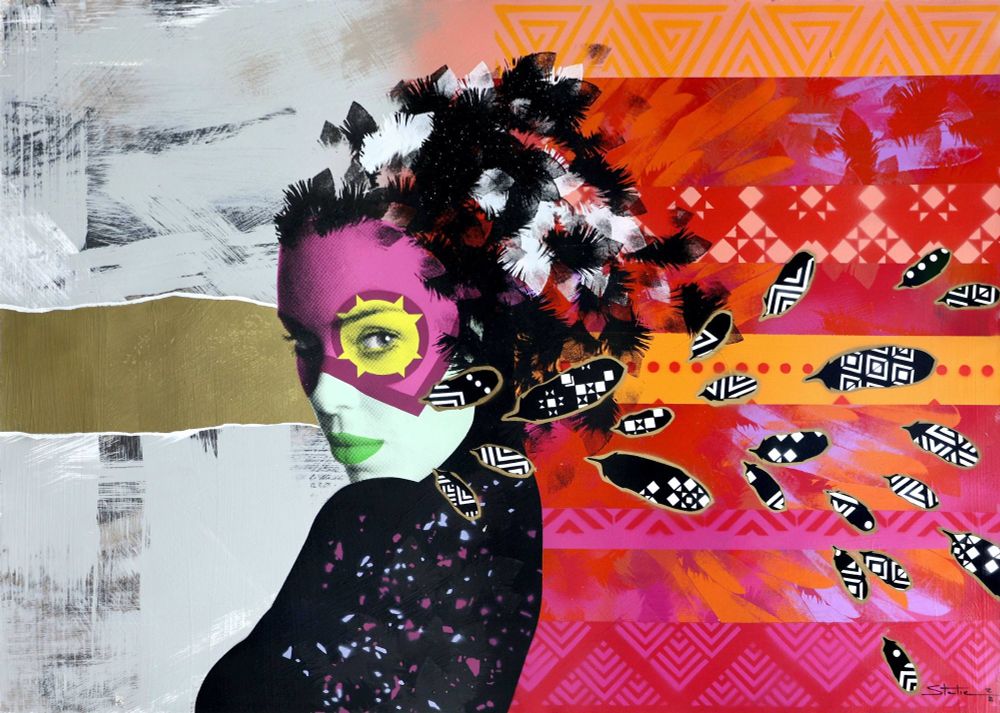 Title: Arabella FTR

Artist: STATIC

Medium: Emulsion, screen print and spray paint on 300gsm fine art paper, embellished with black glitter, signed and numbered by the artist

Edition: Hand Painted Multiple (HPM) | Limited to 8 | #2/8

Year: 2018

Size: 70.0cm x 100.0cm

Good To Know: Never framed, stored flat in humidity controlled art storage facility, condition report available upon request

Price: SGD $1,100; excludes international shipping and applicable import duties / charges.

Please contact our gallery to obtain a shipping quote. Delivery within Singapore is free.