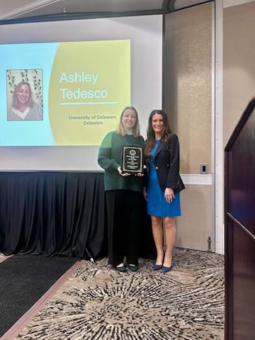 Ashley Tedesco, winner of the Bernice Samalonis Award 