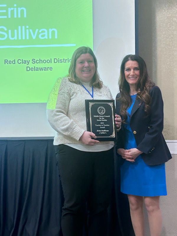 Erin Sullivan, winner of the Teacher to Teacher Award