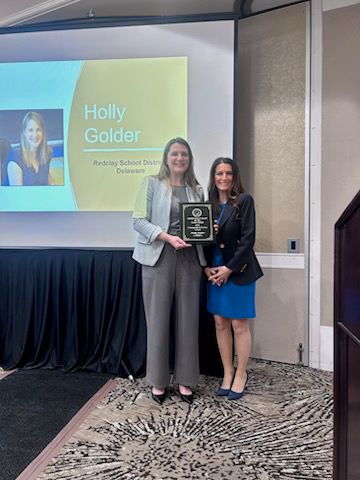 Holly Golder, winner of the Distinguished Service Award 