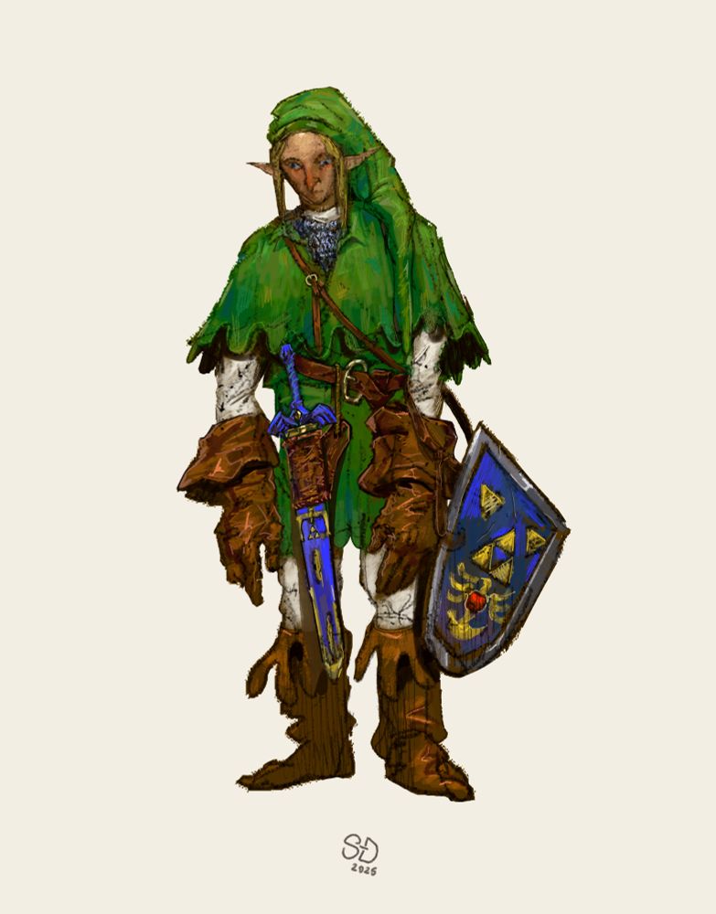 my personal take on Links design in the legend of zelda ocarina of time