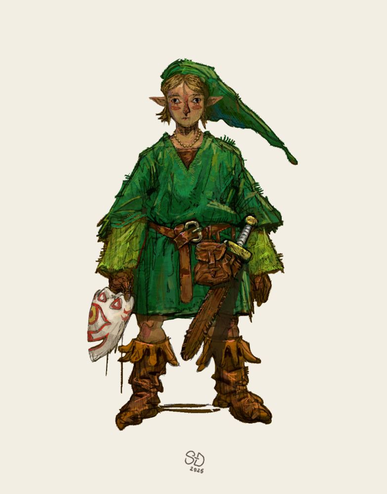 My take on Links design from Legend of Zelda: Majora's Mask