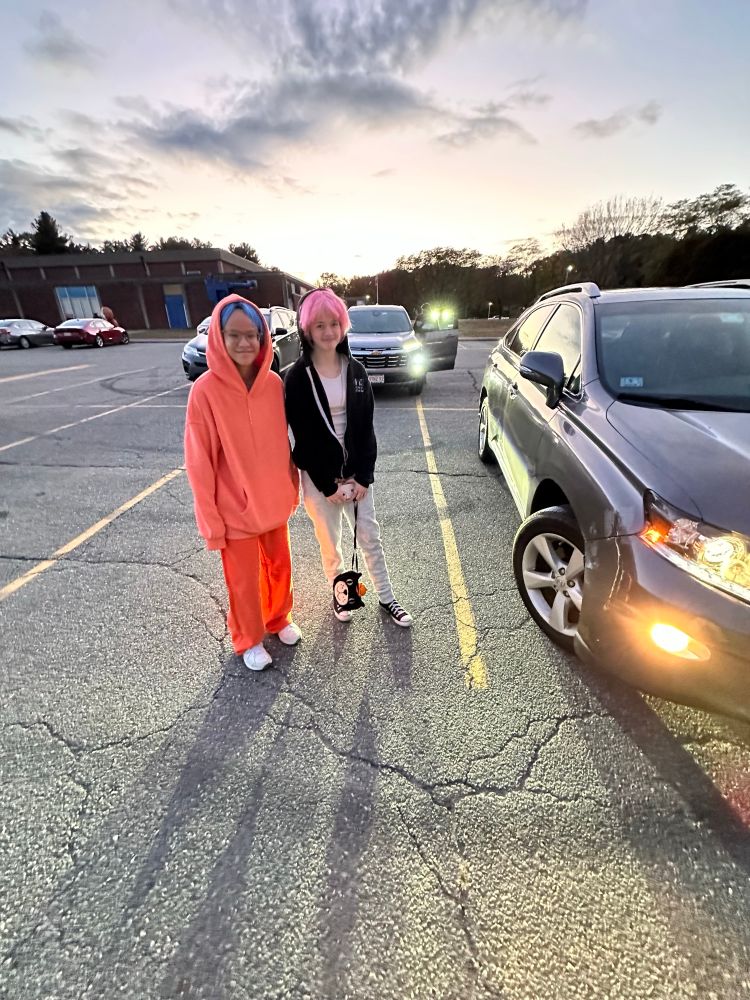 two middle schoolers as SNL skit rappers 