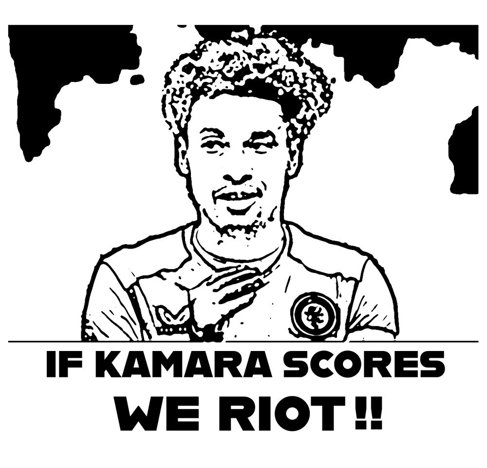 if kamara scores we riot!! andre the giant knock off