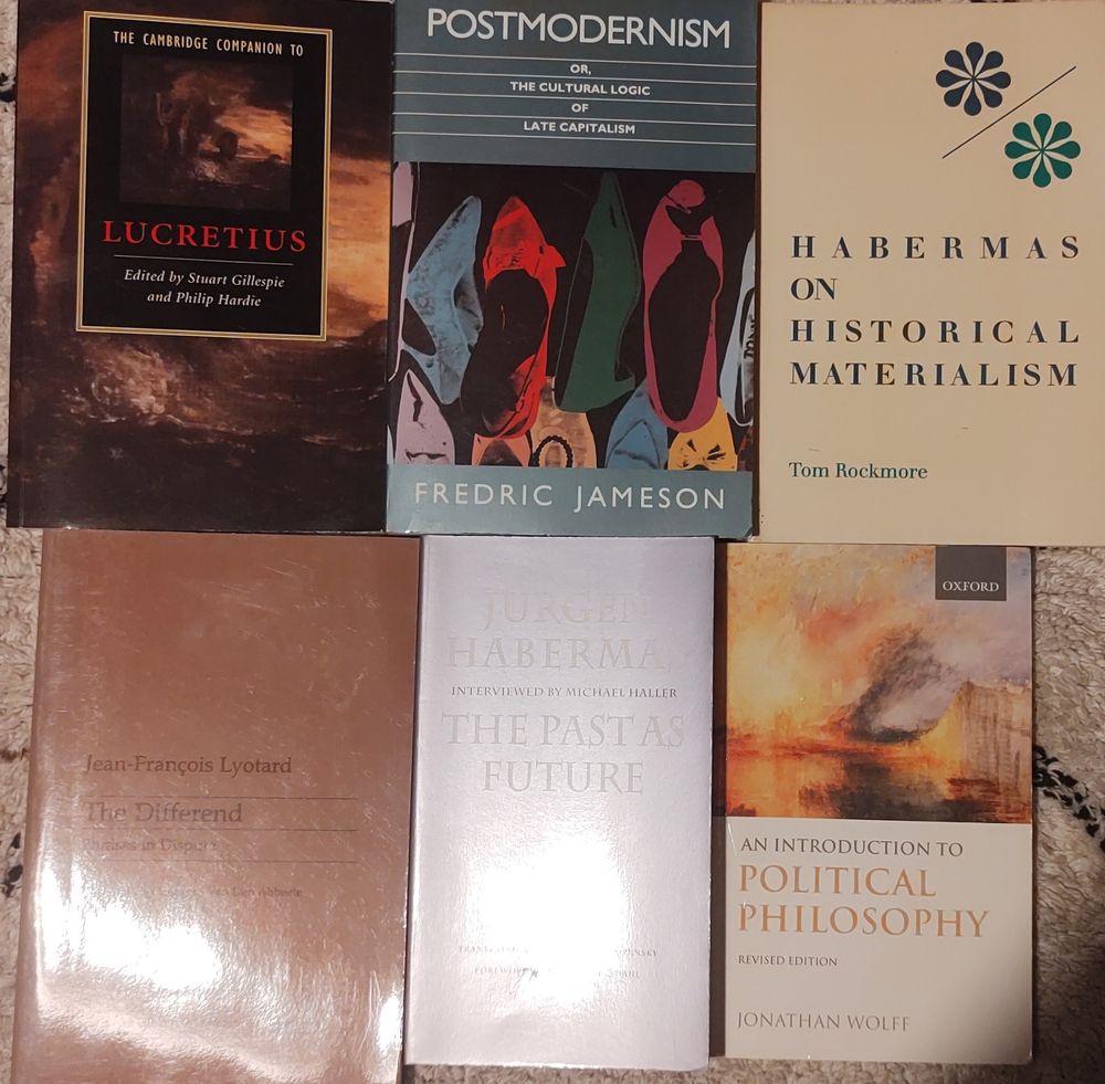 Six philosophy books
