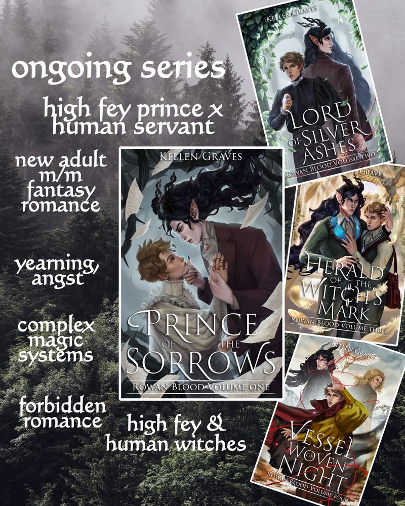 broody x sunshine
romantic myths
old library
forbidden magic
m/ m new adult romantasy
first in an ongoing series
"who did this to you?"
celtic-inspired fey lore
complex magic systems
high fey prince x human servant