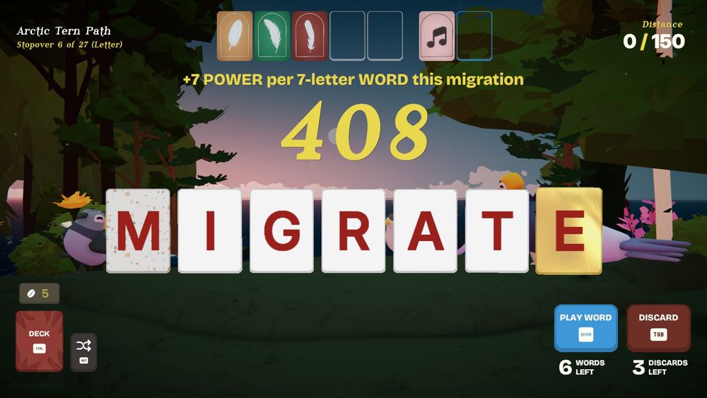 No one said leading a flock across a trans-continental migration was easy. In Birdigo, success means crafting the right words, building your deck wisely, and adapting your strategy on the fly — all to help your birds reach their seasonal home. Birdigo is clever, it's colourful, and it's very, very hard — it also led me on path to redemption that I desperately needed.