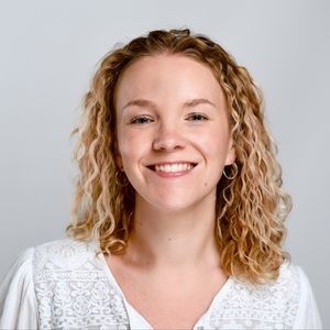 Caroline Ball smiling at the camera