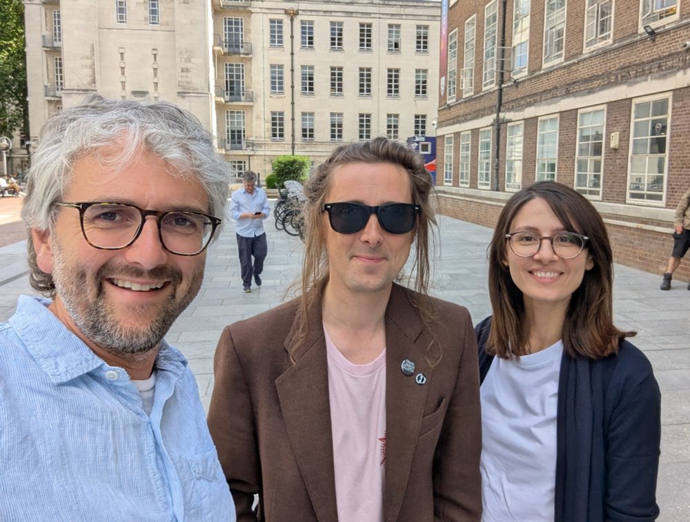 Joe Deville, Kevin Sanders, and Francesca Corazza at Birkbeck, University of London