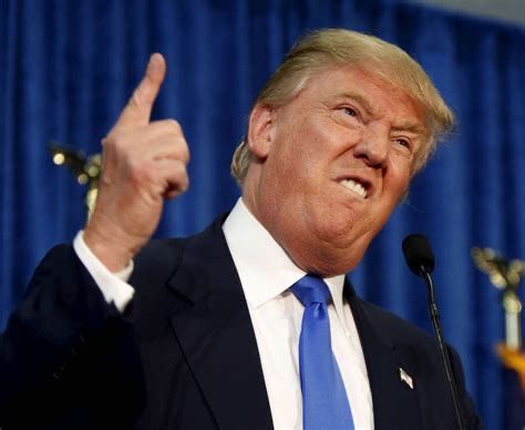 A picture of Donald Trump looking characteristically thoughtful and charismatic 