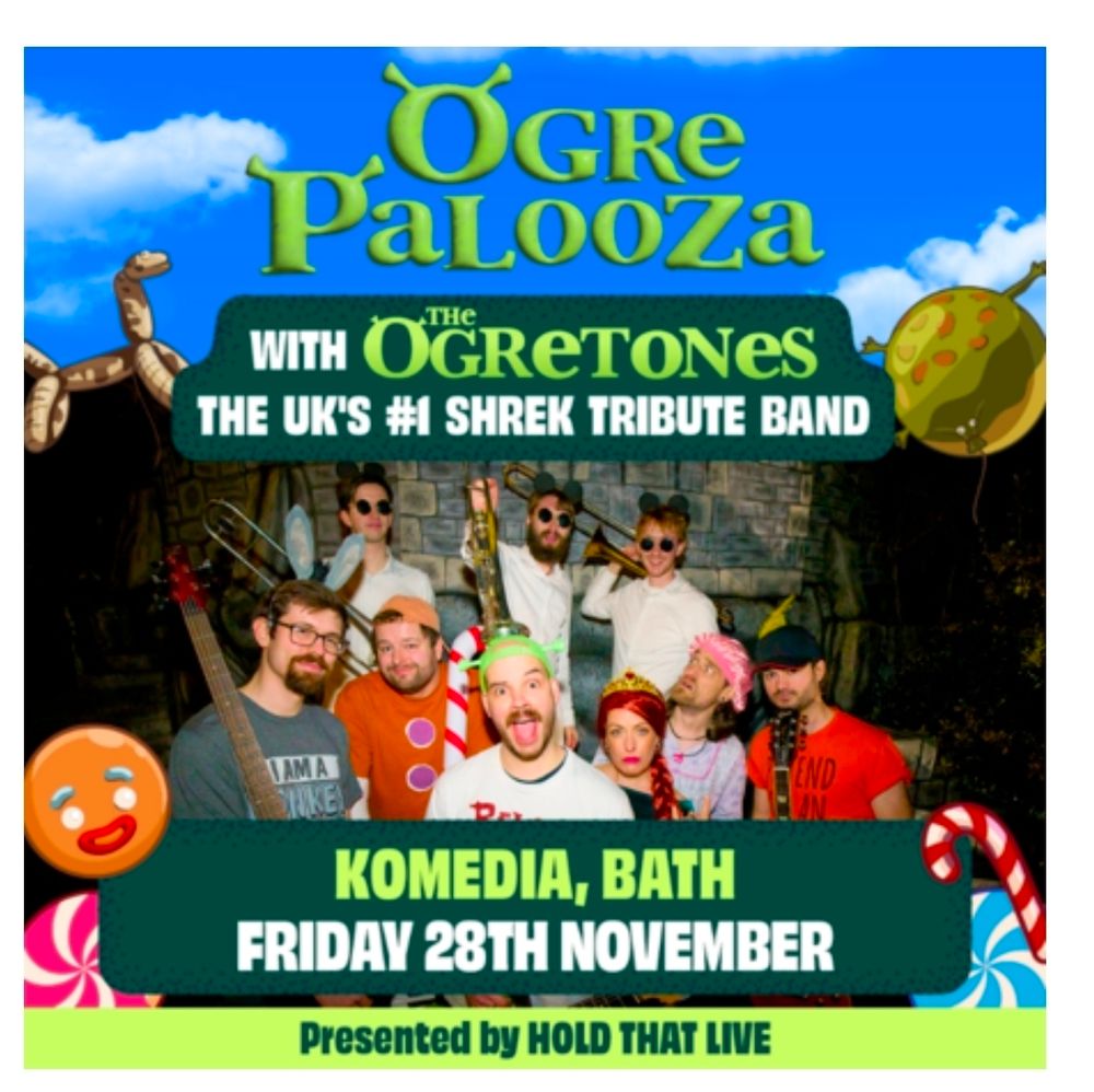 A poster for the UKs #1 Shrek tribute band