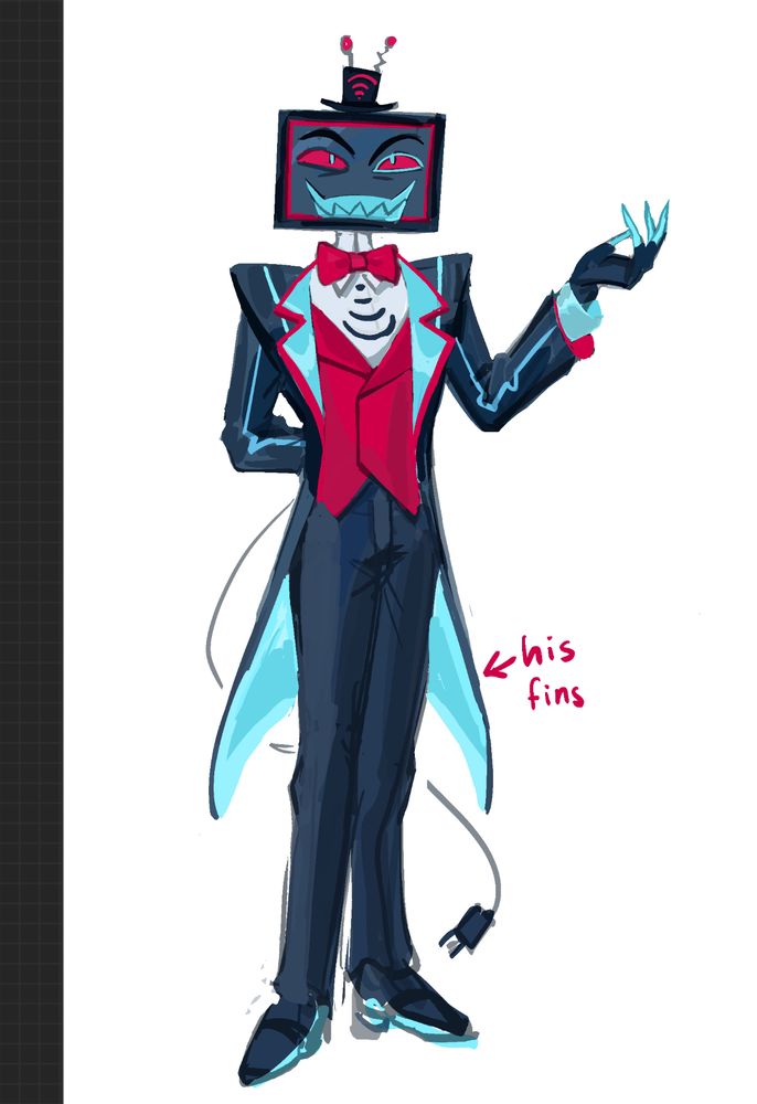 a drawing of vox of tv head fame