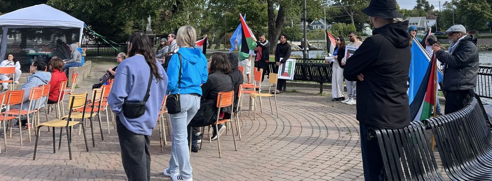  group of 40+ gathered for Draw the Line CBRM yesterday
