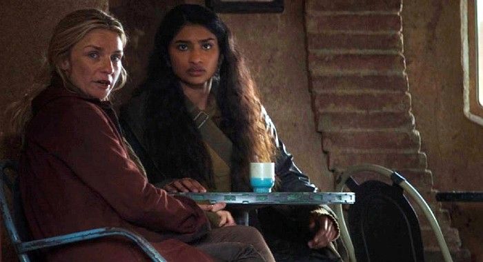 Faye Marsay as Vel Sartha and Varada Sethu as Cinta Kaz