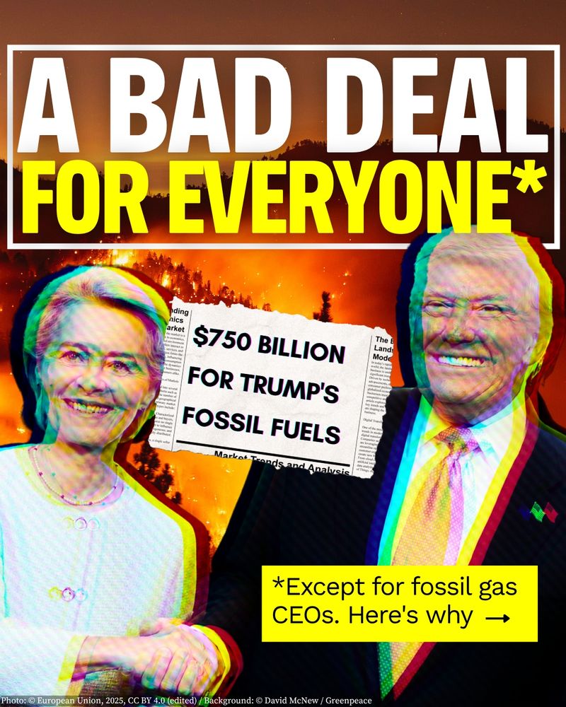 THEY SMILE, WE SUFFER
How the dirty US-EU energy deal puts our lives at risk.
