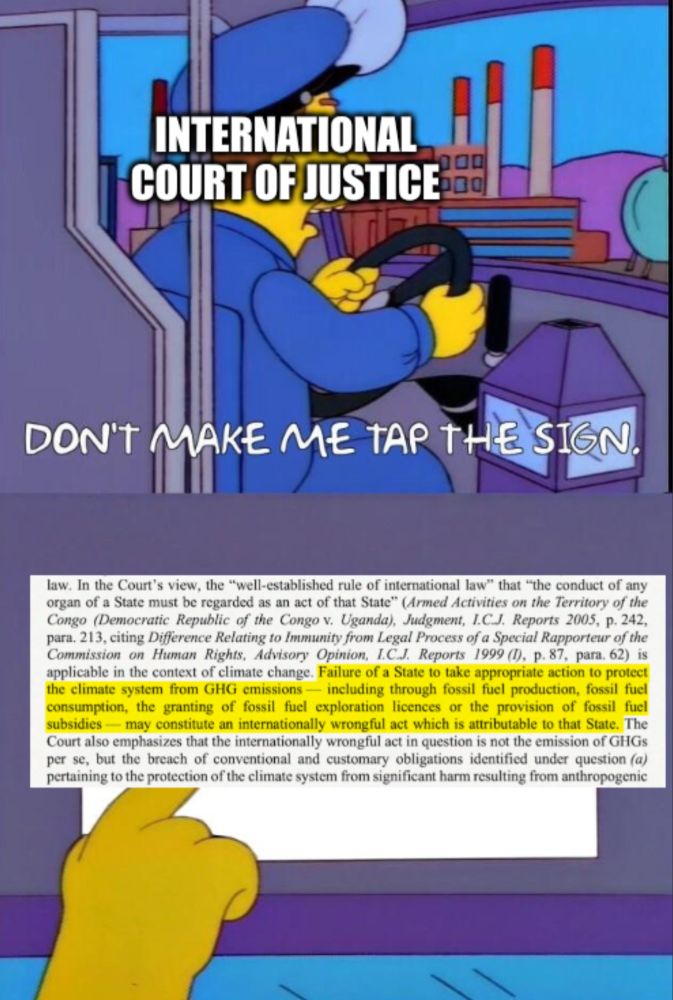In a landmark global victory, the International Court of Justice has ruled that governments must step up and protect our right to a clean, healthy, and sustainable environment.⁣
.⁣
In the ruling, the Court emphasised that in addition to fulfilling the promises made in the Paris Agreement in 2015, governments must use all means at their disposal to reduce their emissions and meet the 1.5C goal, including regulation of polluting corporations. If they harm other countries as a result of their emissions, they should do what they can to repair that damage.⁣
.⁣
Thanks to the leadership of communities in the Pacific, a 6 year global campaign has resulted in a powerful court decision, which will change the landscape of global climate litigation and usher in a new era of climate accountability.⁣