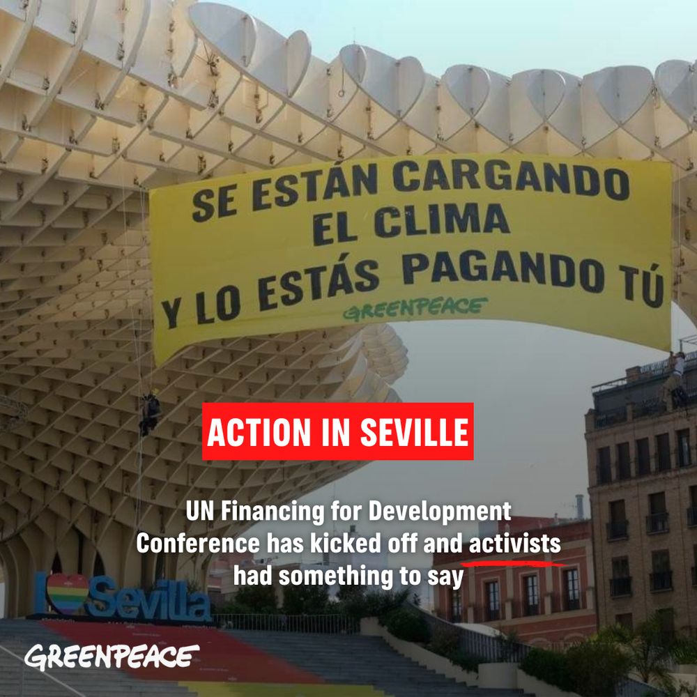 Actiuon in Seville, 

UN Financing for development Conference has kicked off and activists had something to say. 