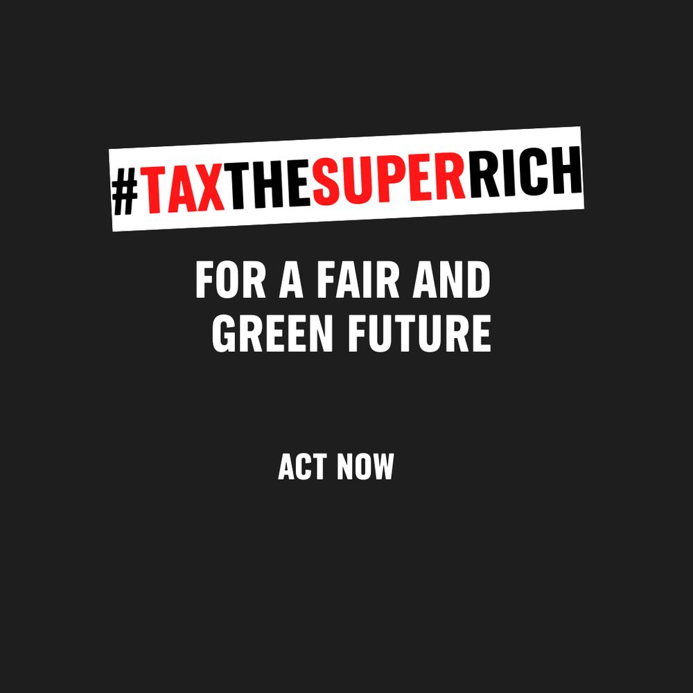Tax the super rich for a fair and green future 