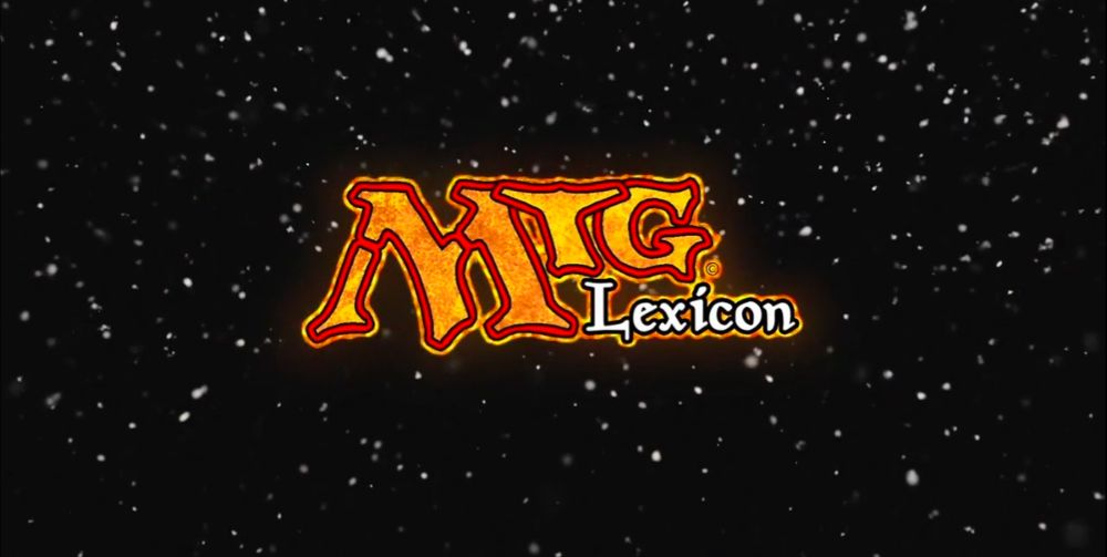 The MTG Lexicon logo from our intro 