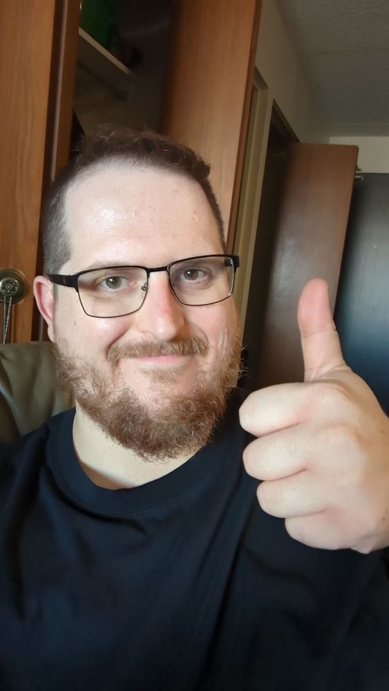 Me giving a thumbs up to the camera