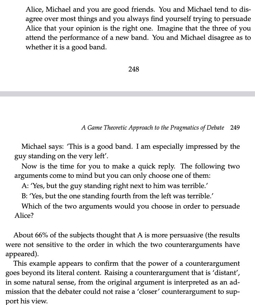 Excerpt for An Introduction to Game Theory for Linguists page 248-249