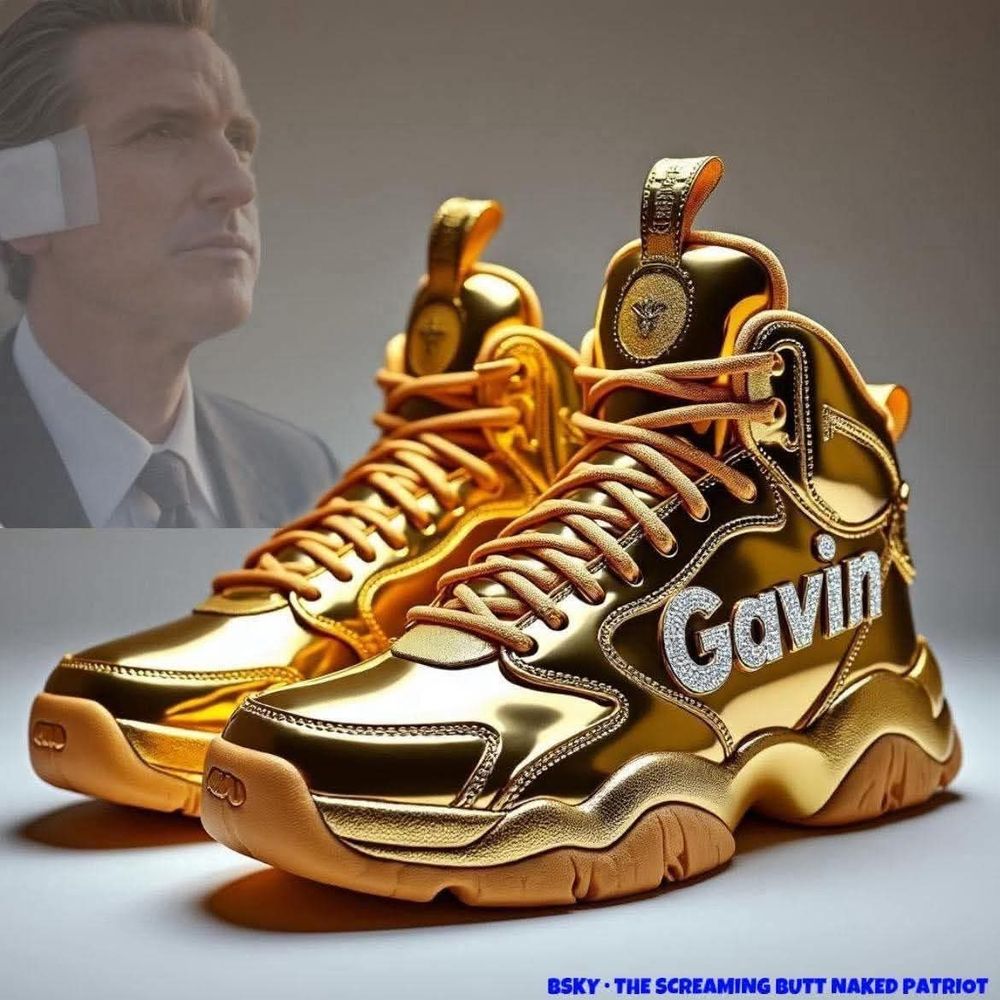 Gold sneakers with 