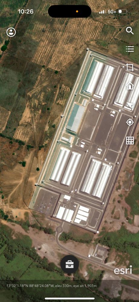 El Salvador CECOT prison, used as a concentration camp by United States Authorities, under GOP MAGA president trump, vp Vance, and enablers.