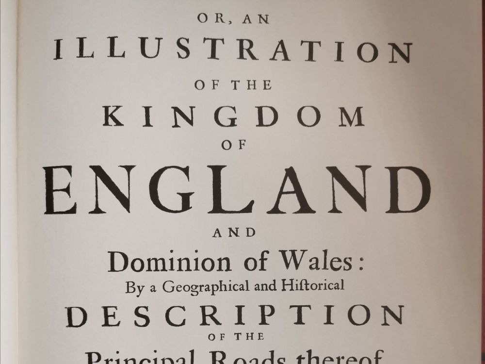 Description of Ogilby's 1675 road map