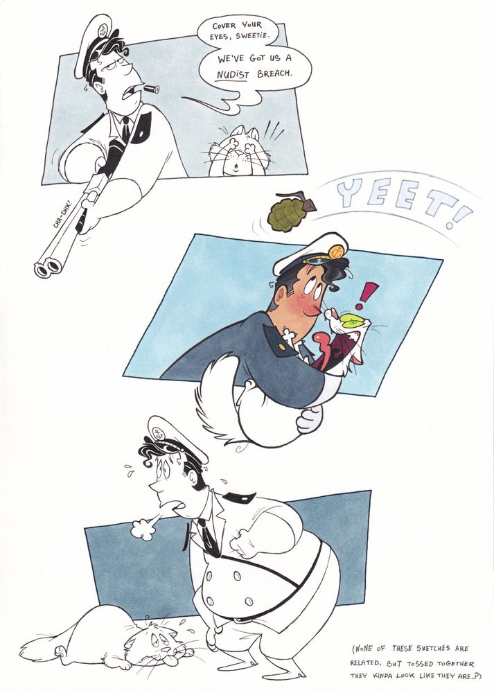 The navy duo: admiral & Taffy