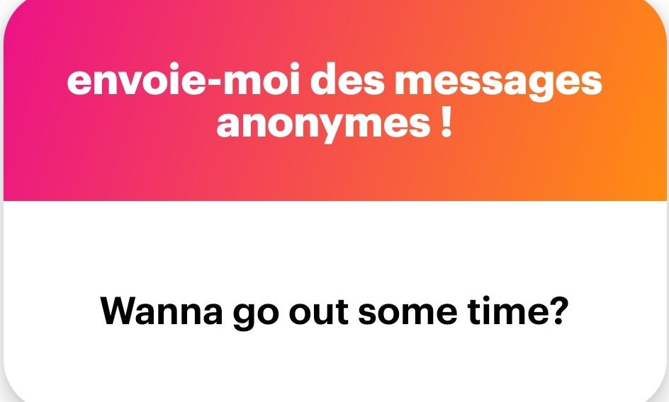 Wanna go out some time?