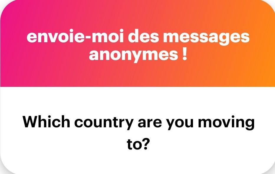Which country are you moving to?