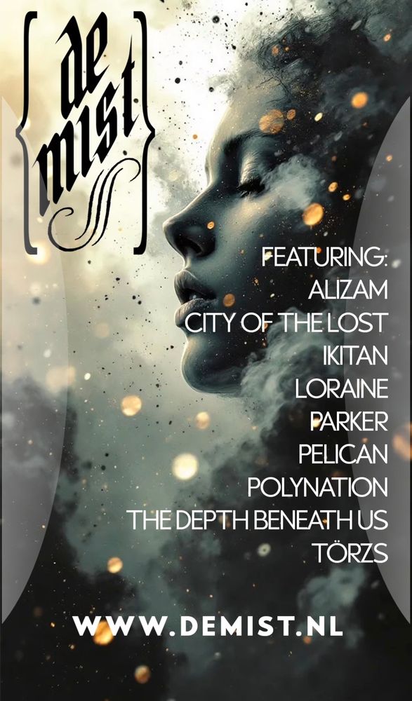 De Mist Radio playlist for April 25th, 2025, featuring:

Alizam
City of the Lost
Ikitan 
Loraine 
Parker 
Pelican 
Polynation 
The Depth Beneath Us 
Törzs