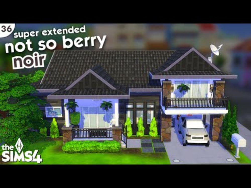 HOME TOUR - Not So Berry Residential Rentals: #36 NOIR🎓| The Sims 4