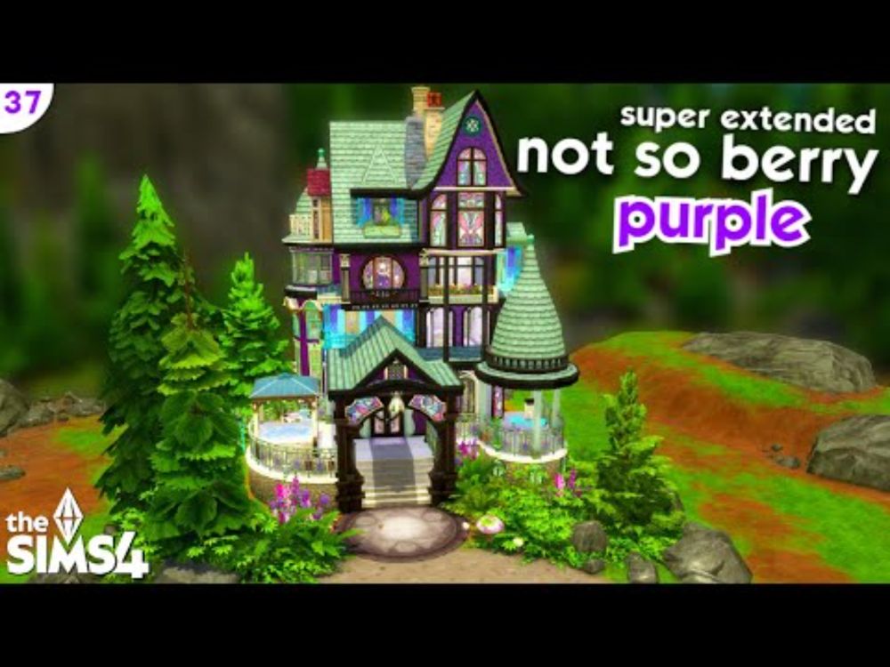 HOME TOUR - Not So Berry House: #37 PURPLE🪀 | The Sims 4