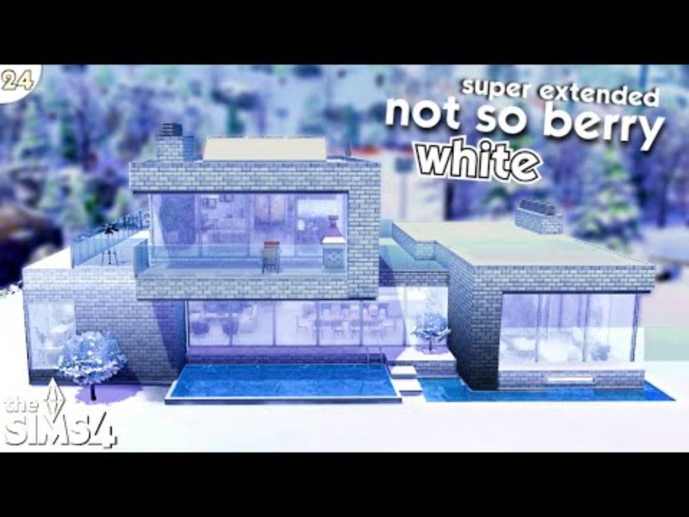 HOME TOUR - Not So Berry House: #24 WHITE🐇| The Sims 4