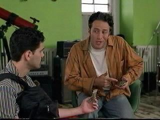 Jon Stewart in the movie Half Baked asking if you've ever seen the back of a twenty dollar bill... ON WEED??